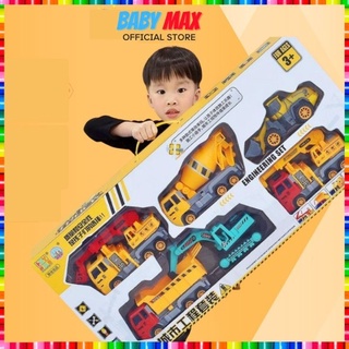 Đồ Chơi ô tô xe tải xe công trình xây dựng cỡ lớn trẻ em máy xúc máy cẩu xe ben mô hình công trình BABY MAX