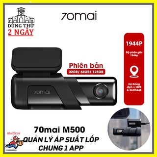 Camera hành trình 70Mai M500 quốc tế, chip Sony 5mpx 2K siêu nét, ADAS, GPS