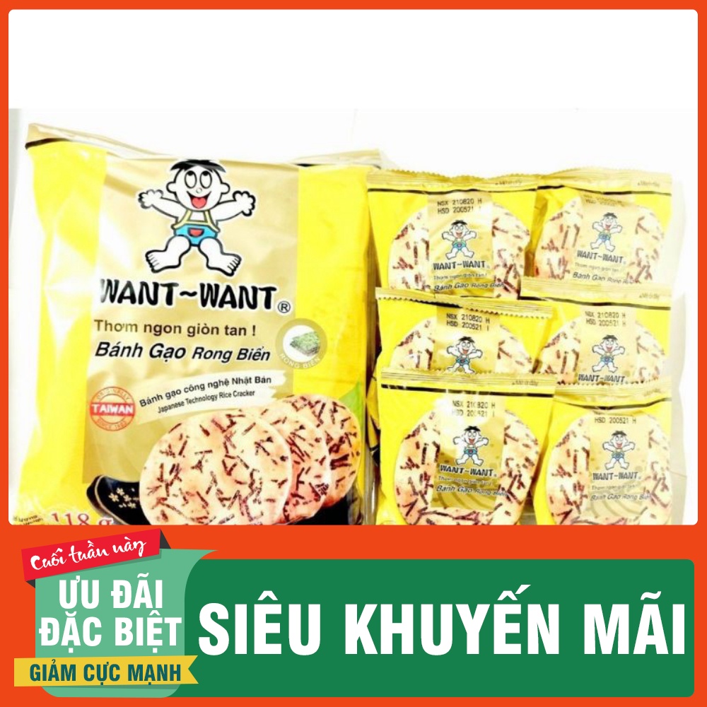 Bánh Gạo Rong Biển Want Want - đã ăn là nghiện