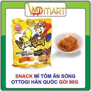 Snack Mì tôm ăn sống Ottogi Hàn quốc gói 90g