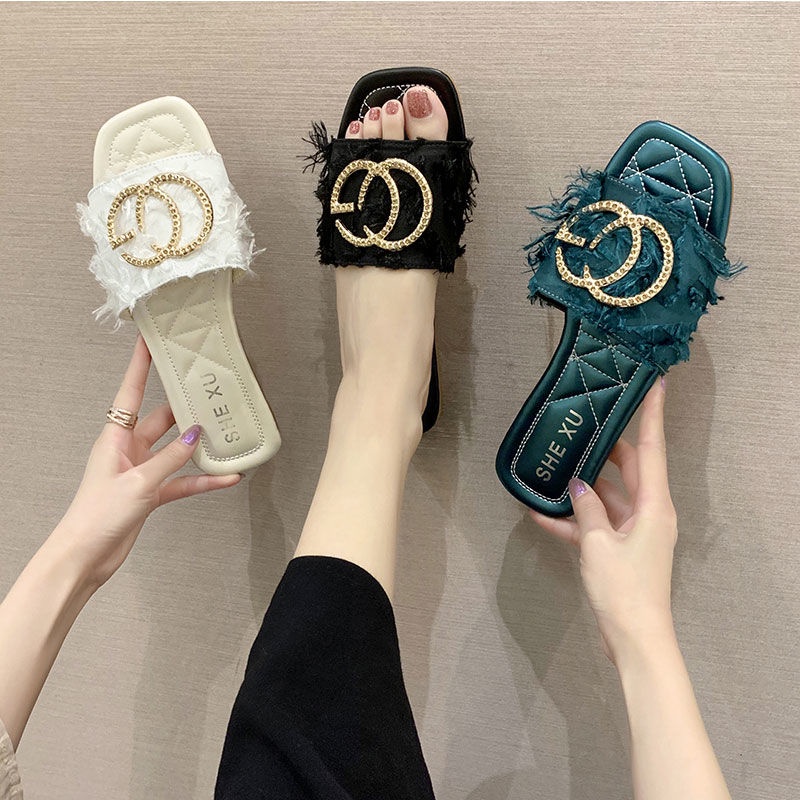Dép Sandal Đế Mềm Mũi Vuông Thời Trang Mùa Hè Cho Học Sinh
