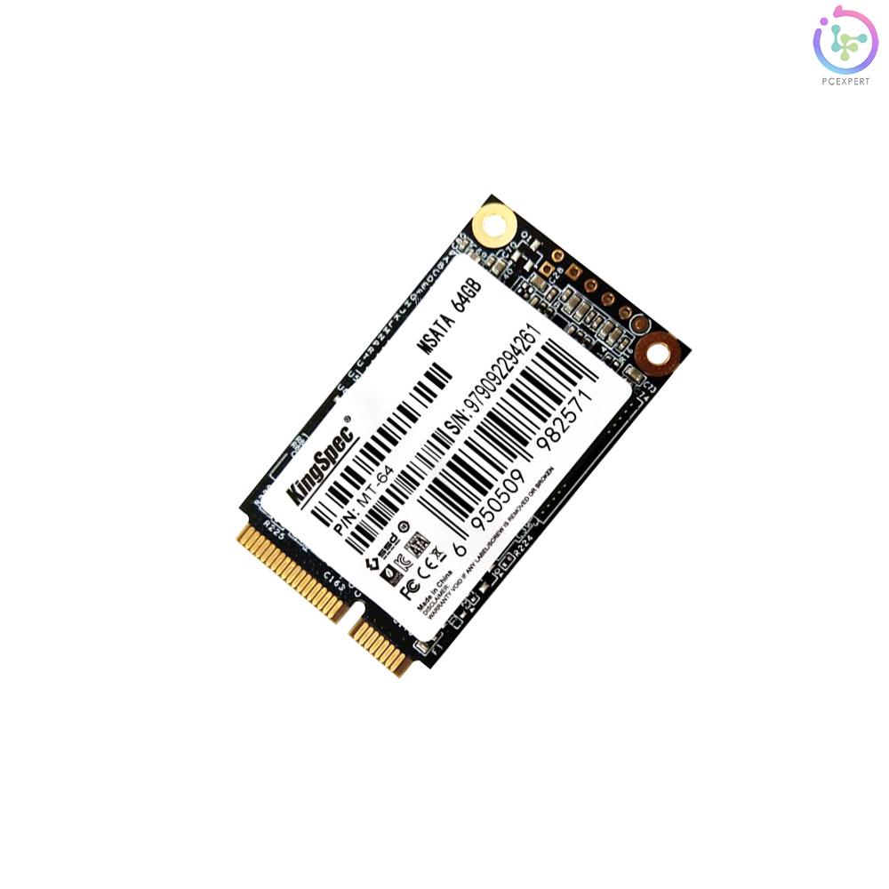 KingSpec MSATA MINI PCI-E 64G MLC Digital Flash SSD Solid State Drive Storage Devices for Computer PC Desktop Laptop