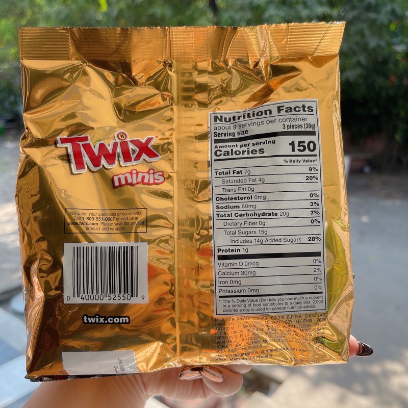 SOCOLA TWIX MINIS - Caramel x Milk Chocolate - Túi 275g