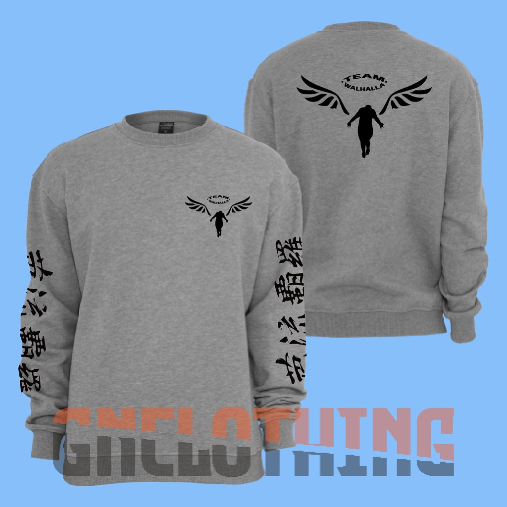 Áo sweater cổ thuyền ANIME TOKYO REVENGERS VALHALLA Teaam - GN | BigBuy360 - bigbuy360.vn