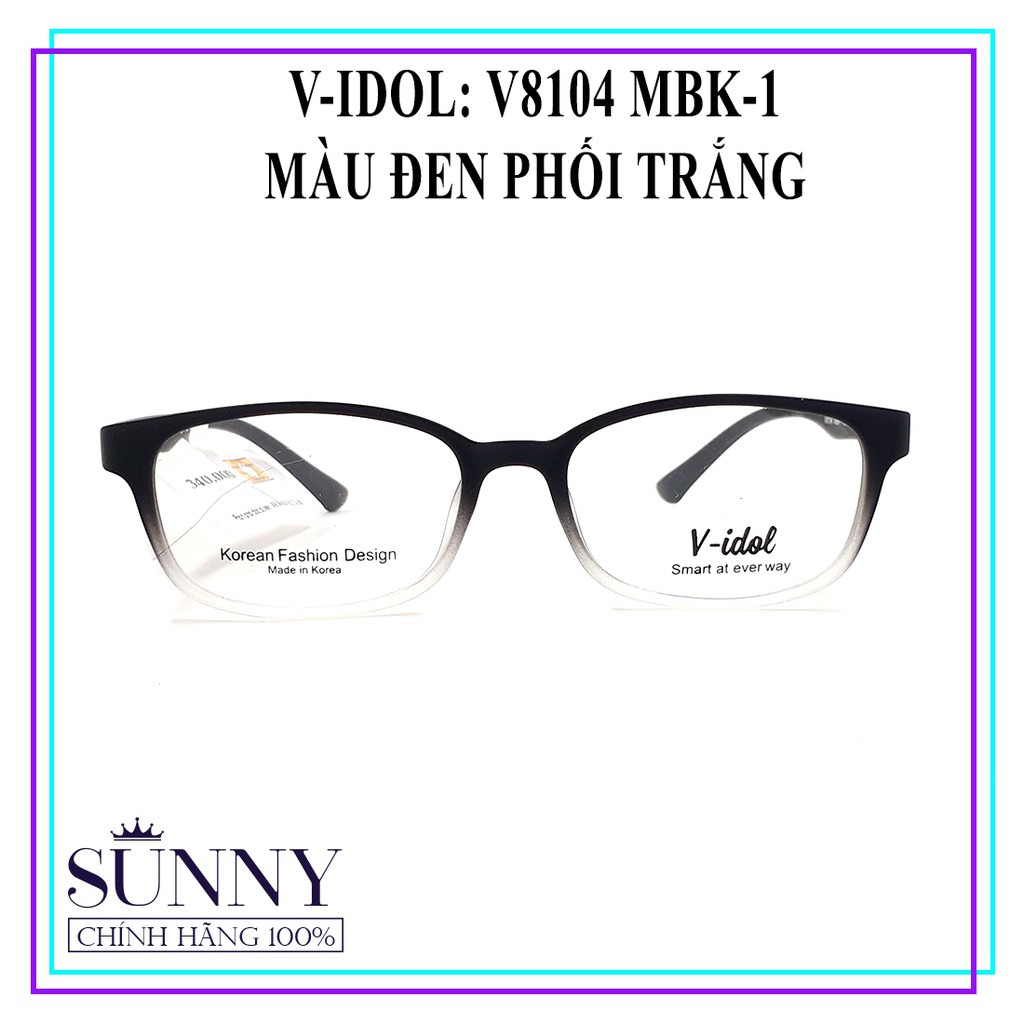 V8104 gọng kính chính hãng V-idol chính hãng, thiết kế dễ đeo bảo vệ mắt
