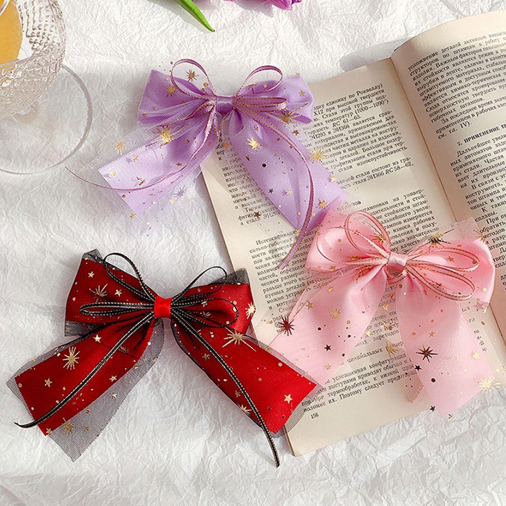 Kẹp Tóc Hình Nơ / Ngôi Sao / Nơ Xinh Xắn Cho Nữ