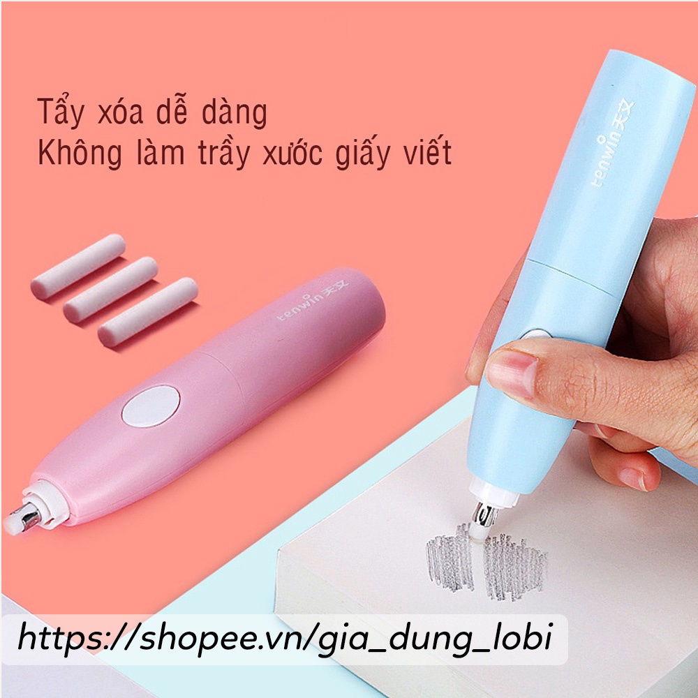 Bộ gọt bút chì tự động Tenwin cho bé - bộ đồ dùng học tập tiện lợi thích hợp cho bé mẫu giáo lớn tiểu học