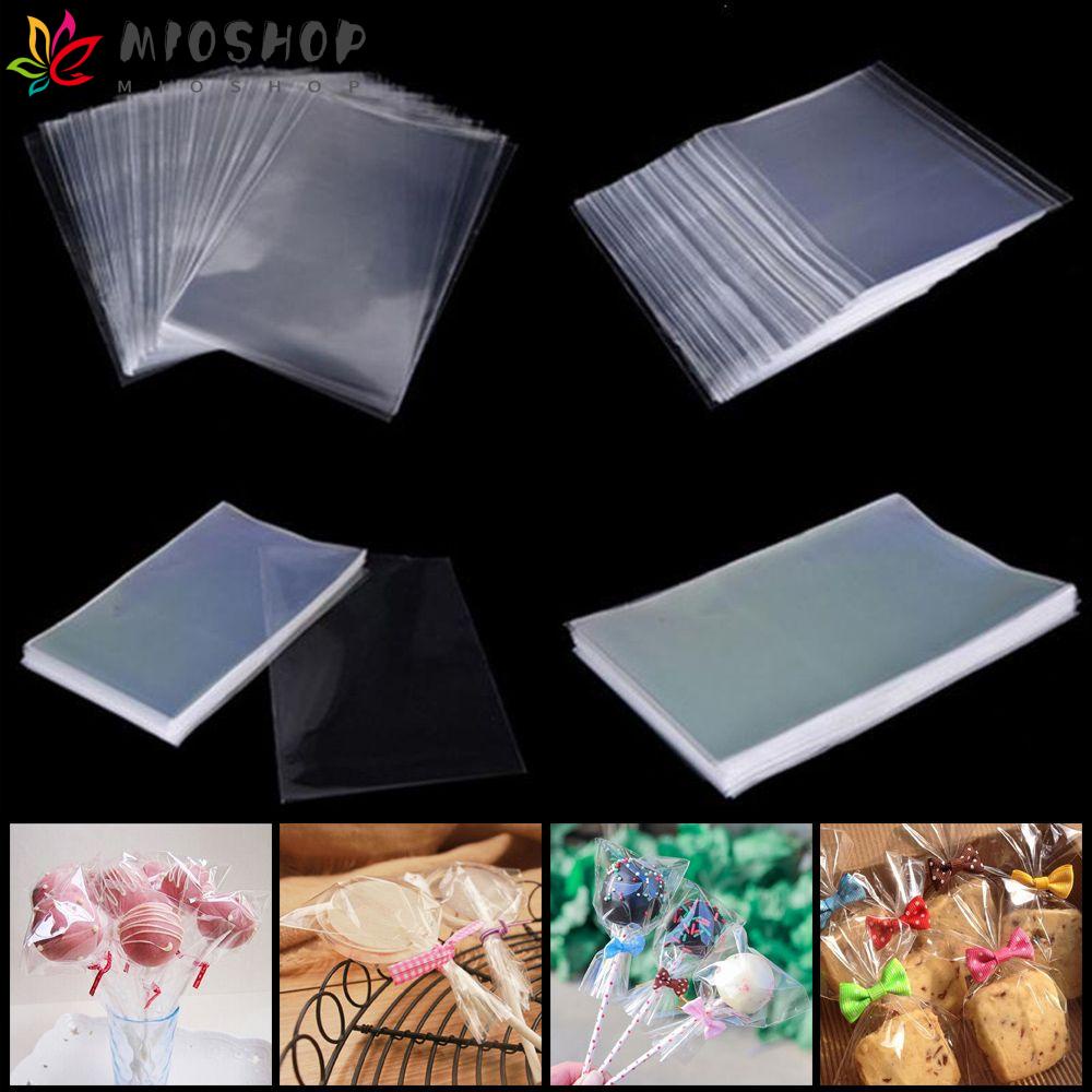 MIOSHOP DIY Accessory Lollipop Pouch Transparent Sweets Pocket Candy Bag Gift Party Supply Opp Plastic Cellophane Cookie Packaging/Multicolor/100PCS/Pack