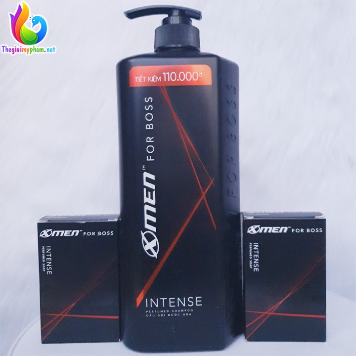 Dầu Gội Xmen For Boss 850g - Tặng 2 Xà Bông Boss 75g