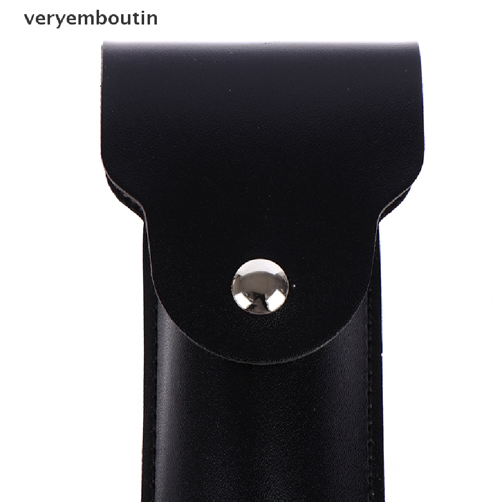 1 Túi Da PU Đựng Dao Cạo Râu Hai Cạnh An Toàn Tiện Dụng Mang Theo Du Lịch