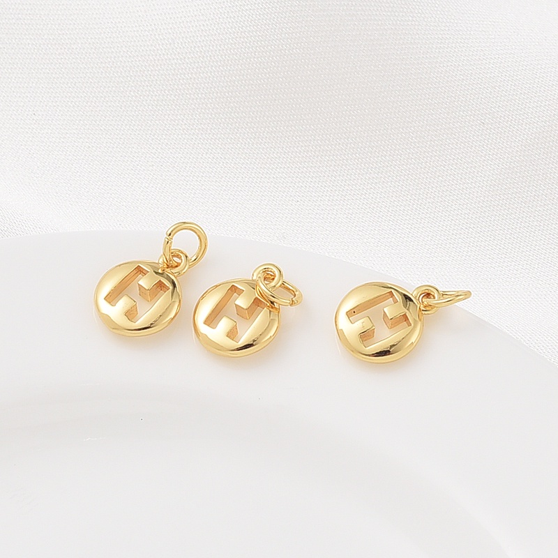 Mặt Dây Chuyền Bằng Đồng Mạ Vàng 18K Đính Đá Zircon Màu Sắc Ngọc Lục Bảo Hình Chữ H diy