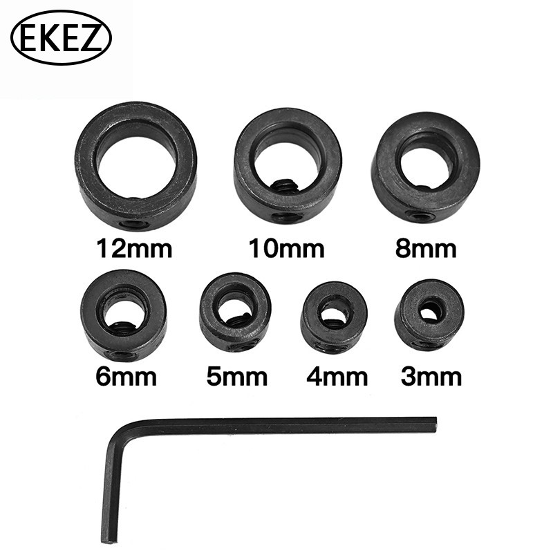 EKEZ Bộ Cữ Chặn 8 Món Giúp Cố Định Và Định Vị Độ Sâu Cho Mũi Khoan 3-12mm