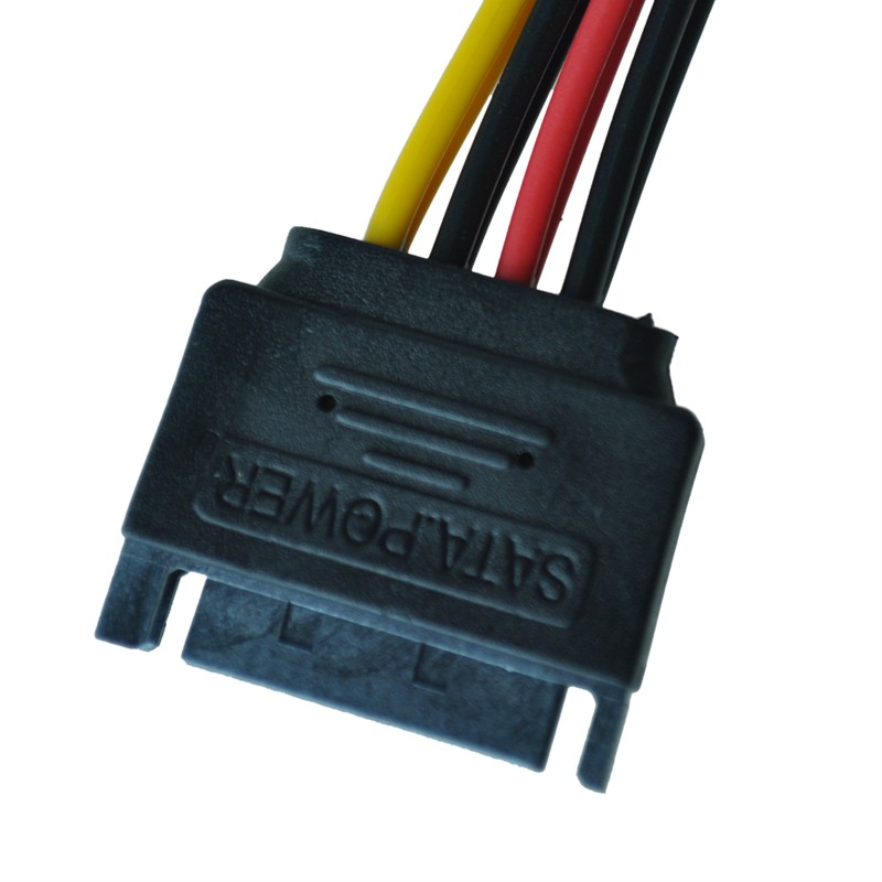 Dây cáp chuyển đổi 1 khe cắm SATA ra 2 đầu cắm SATA 15cm