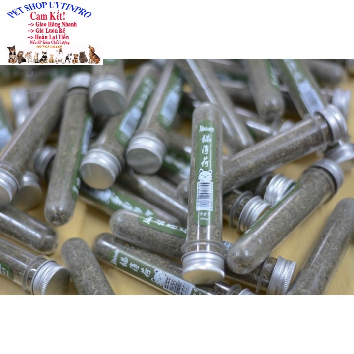 Ống cỏ Cat Mint cho Mèo Ống 10g Giúp thú cưng thư giãn, Xả stress, Bổ sung vitamin,Cân bằng dinh dưỡng, Tốt cho tiêu hóa