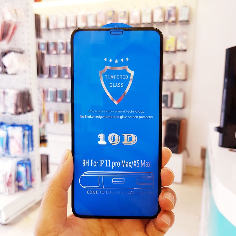 Kính Cường lực iphone full màn hình hàng chất lượng cao 10D mẫu mới đủ dòng iphone 6/ 6s/ 7/ 8 plus/ x/ xs/ 11/ 12/ 13 p