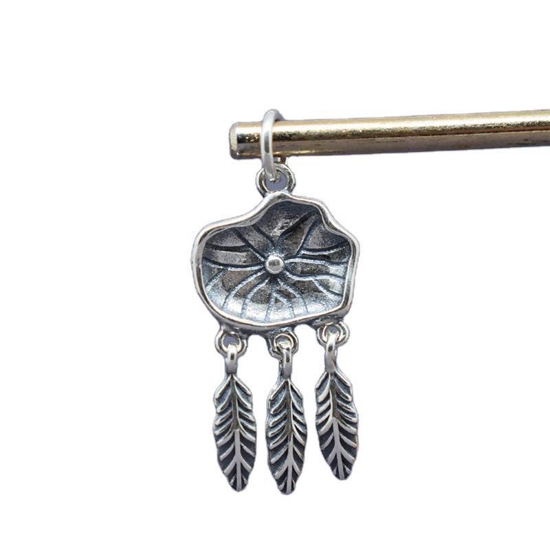 [SIÊU RẺ] Charm bạc lá sen cực xinh - bạc loại 1 siêu đẹp PH204