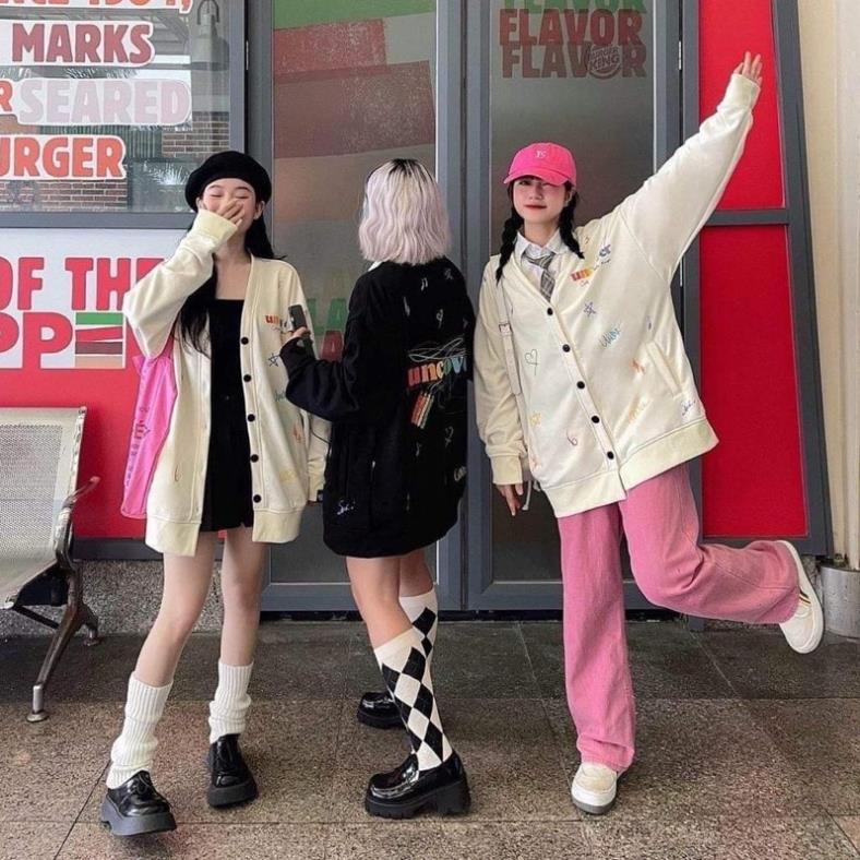 Áo khoác Cadigan UNCOVER bút chì  in kínTC