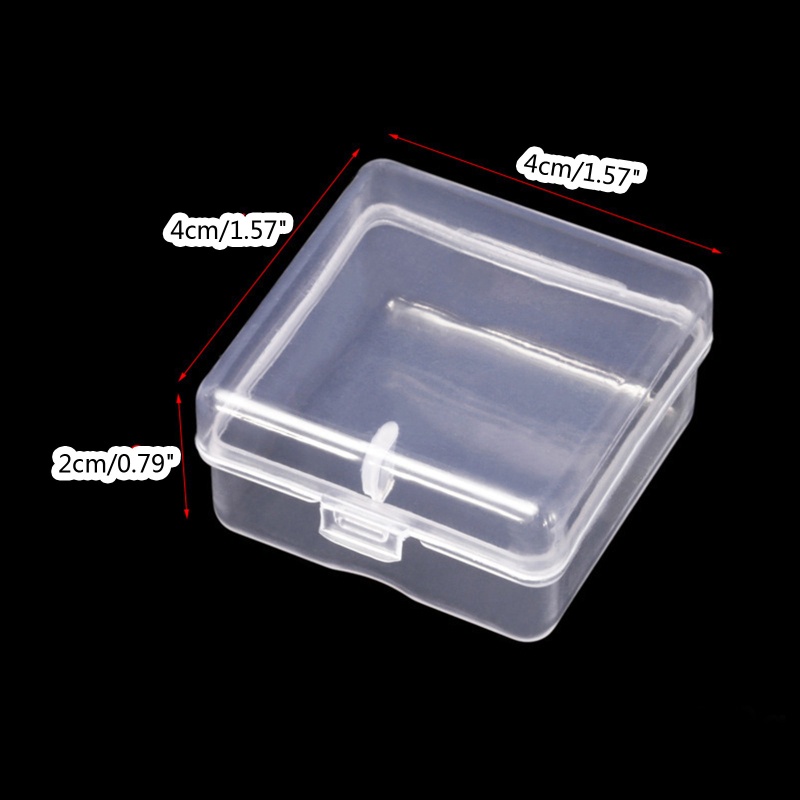 Set 10 Hộp Nhựa Trong Suốt Đựng Trang Sức Tiện Dụng