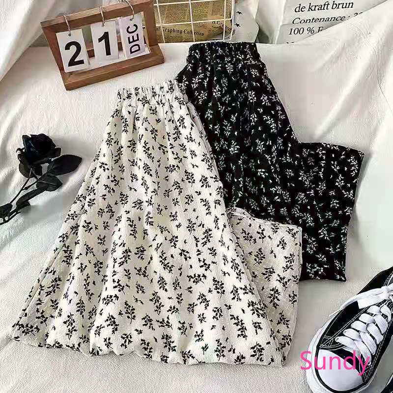 Chân Váy Hoa Lưng Cao Dáng Chữ A Plus Size Thời Trang Mùa Hè Dành Cho Nữ