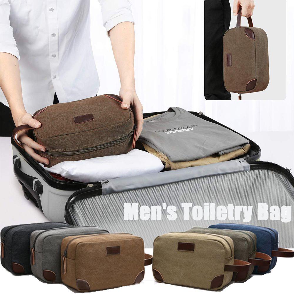 CABEZA Túi Đựng Mỹ Phẩm Bằng Vải Canvas Chống Thấm Nước Tiện Dụng Cho Nam