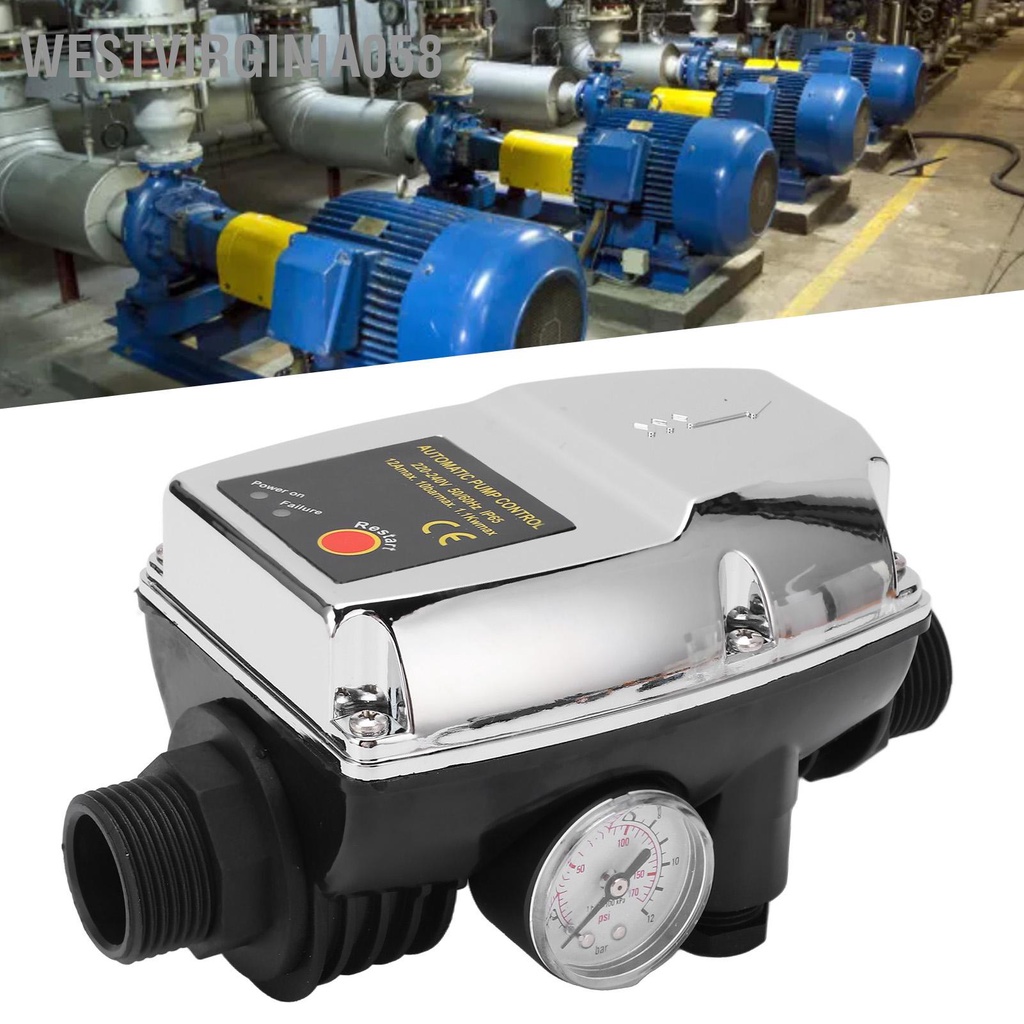 Có thể bán buôn Bộ điều khiển máy bơm nước Bạc chống thấm Nhà ở ABS công tắc áp suất 12A tự động thông minh Westvirginia058 Hàng giao ngay