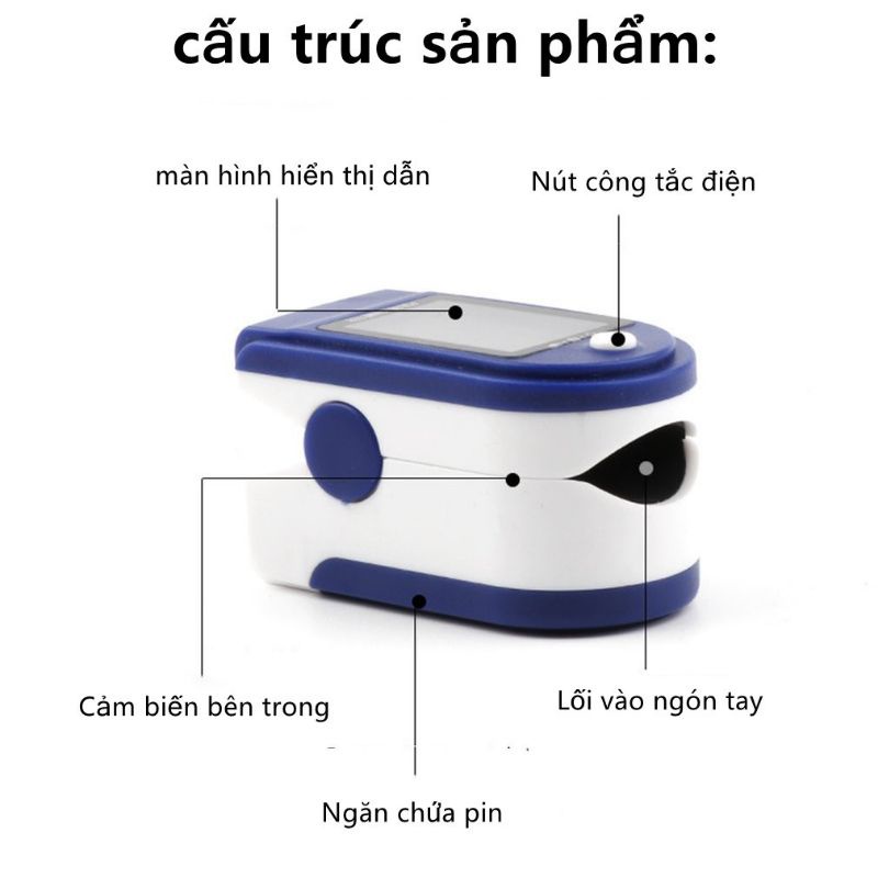 SPO2, Máy đo nồng độ oxy trong máu và đo nhịp tim cầm tay LK87