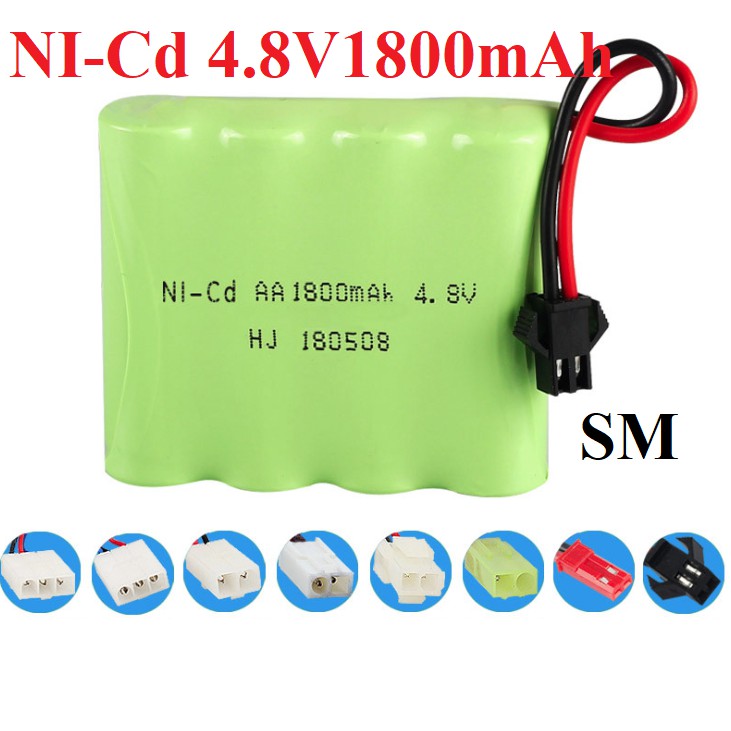 Pin 4.8v 1800mah cho xe ô tô điều khiển