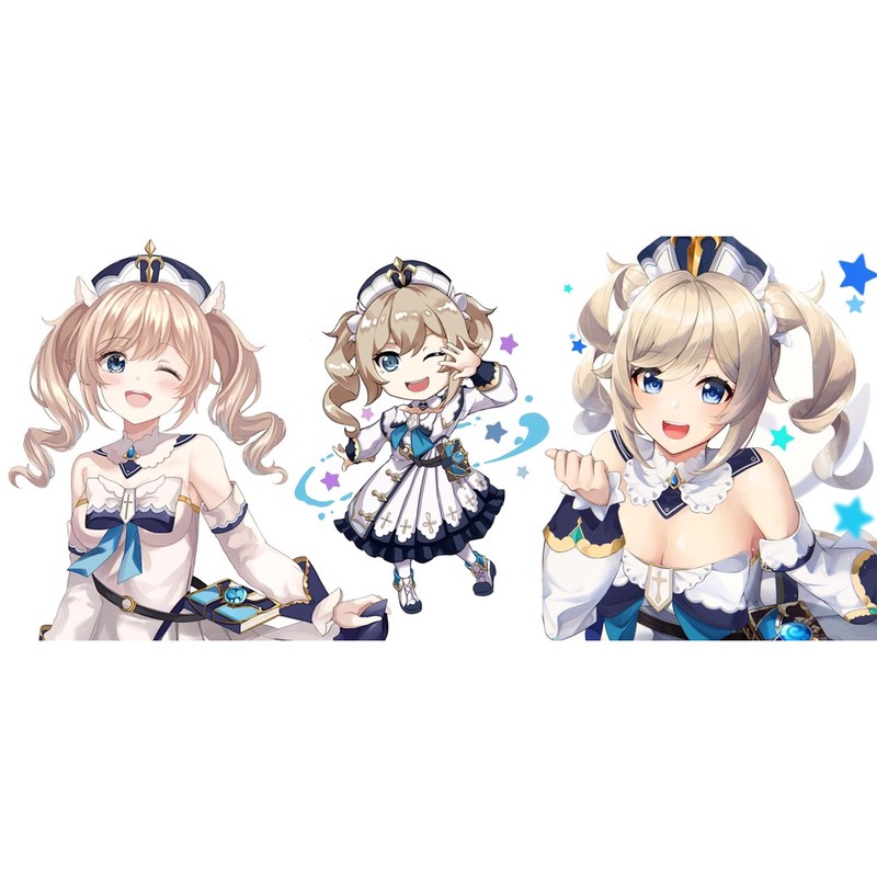 cốc barbara genshin impact/ cốc in hình genshin impact barbara