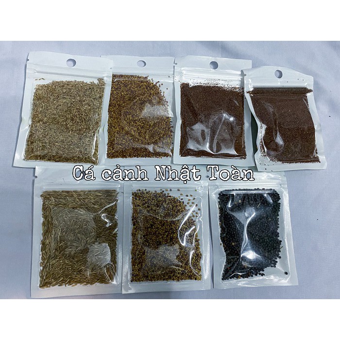 COMBO ĐỦ 7 LOẠI HẠT GIỐNG THỦY SINH HỒ CÁ