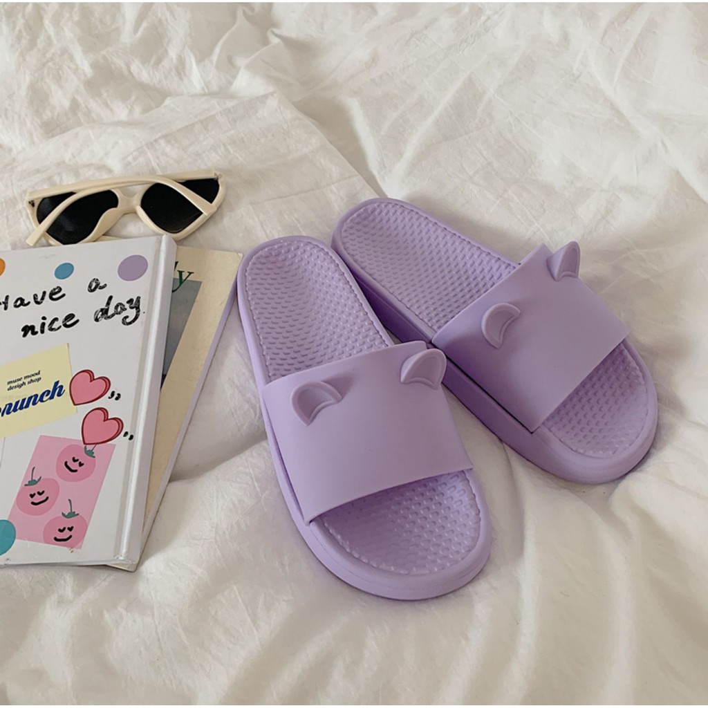 DÉP QUAI NGANG NỮ HÌNH TAI MÈO CUTE ✿ ROSASOONIE