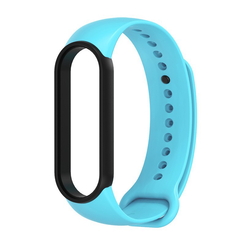 Dây thay cao su viền đen Mi band 5/6 chính hãng Mijobs