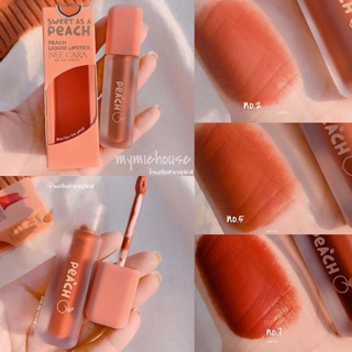 SON KEM LÌ TRÁI ĐÀO NEE CARA PEACH LIQUID LIPSTICK