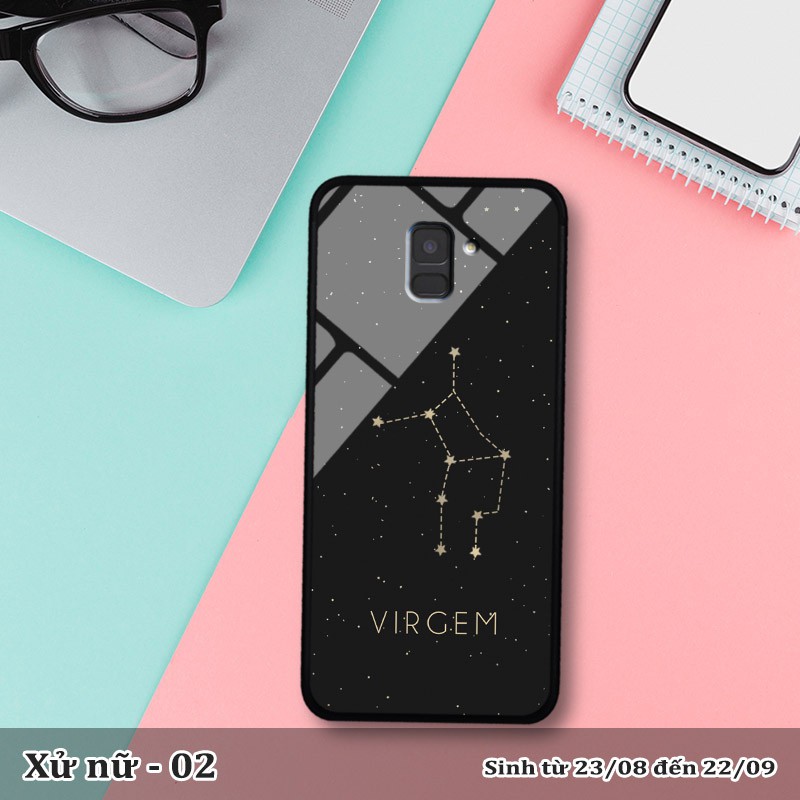 Ốp kính samsung A6 2018 in cung hoàng đạo | BigBuy360 - bigbuy360.vn