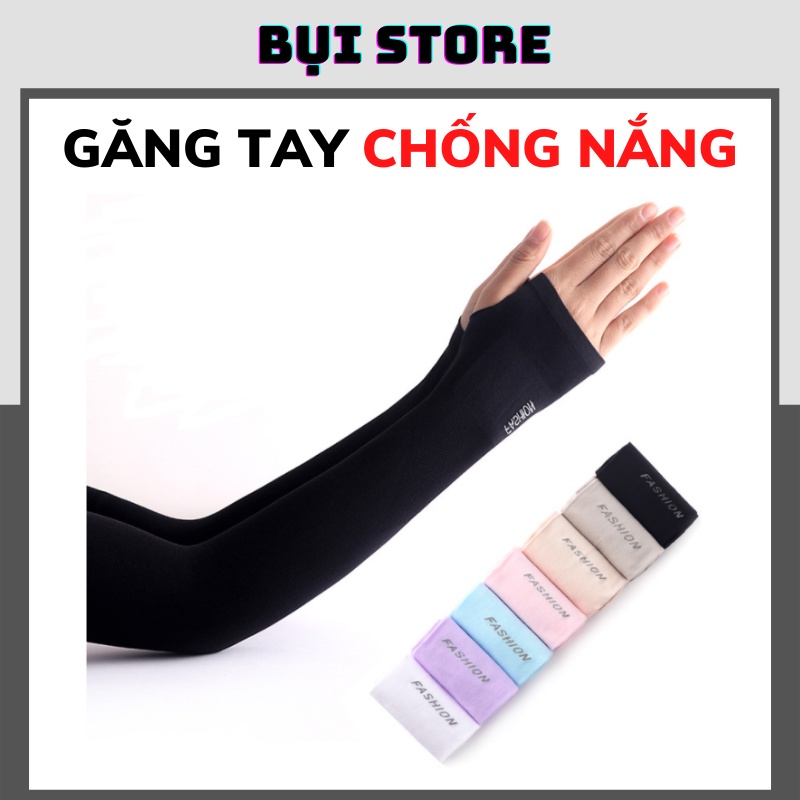 Găng tay dài chống nắng Fashion xỏ ngón - Bao tay co dãn 4 chiều thoáng khí chống tia Uv bảo vệ da