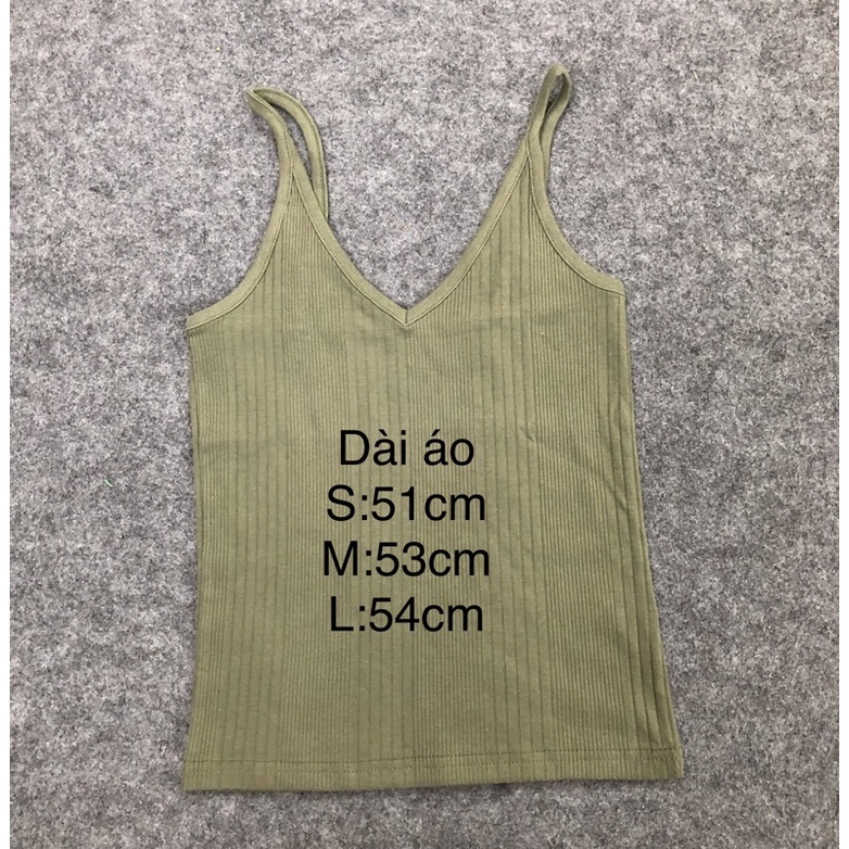 Áo hai dây cotton co giãn dây áo điều chỉnh hàng xuất xịn