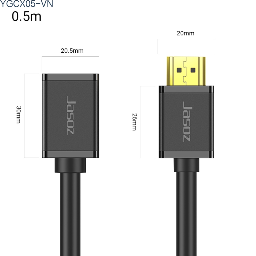Dây Cáp Chuyển Đổi Âm Thanh Jasoz A113 Hd 4k Video Hdmi Sang Cổng Cắm Cho Máy Tính / Tv / Bộtop Box | BigBuy360 - bigbuy360.vn
