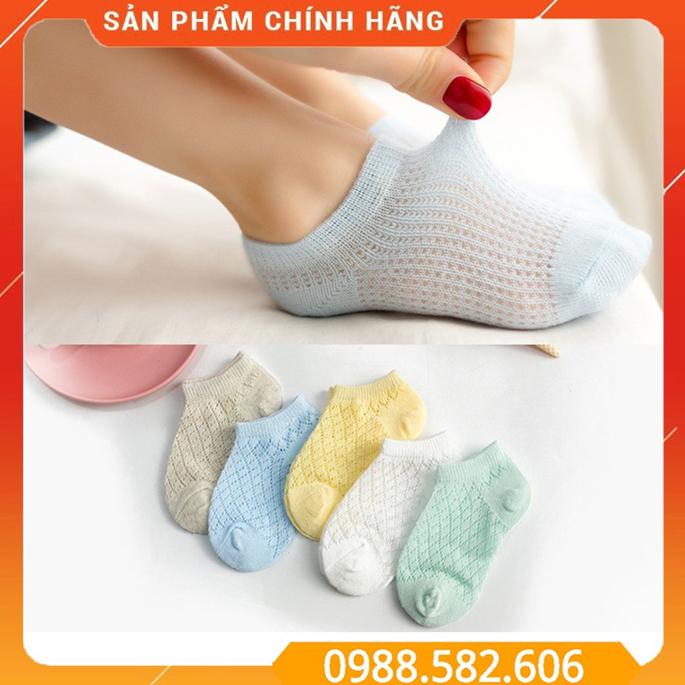 [COMBO 10 ĐÔI] Tất Lưới Thông Hơi Cho Trẻ Sơ Sinh Nằm Điều Hòa Mùa Hè - BTT00152x2