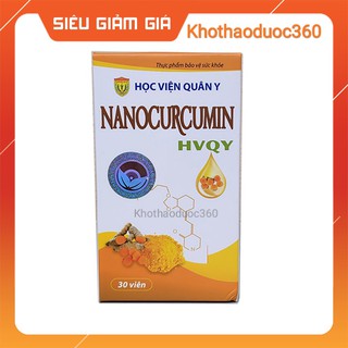 Hàng Mới/ Viên uống Nano Curcumin HVQY (hộp 30 viên)