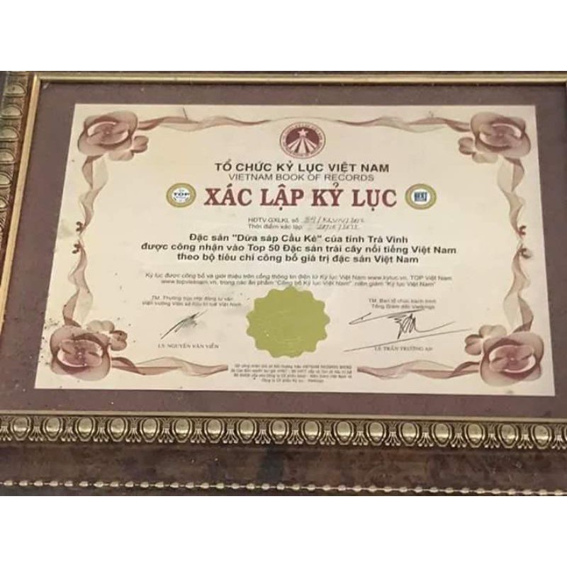 DỪA SÁP ĐẶC RUỘT LOẠI NHẤT ĐẶC SẢN CẦU KÈ