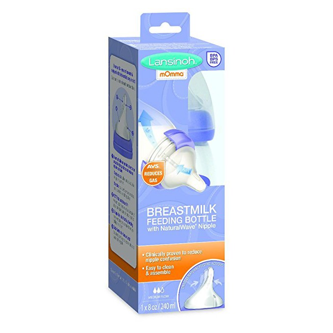 Bình sữa Momma Lansinoh sét hộp 1 bình : 160ml , 240ml