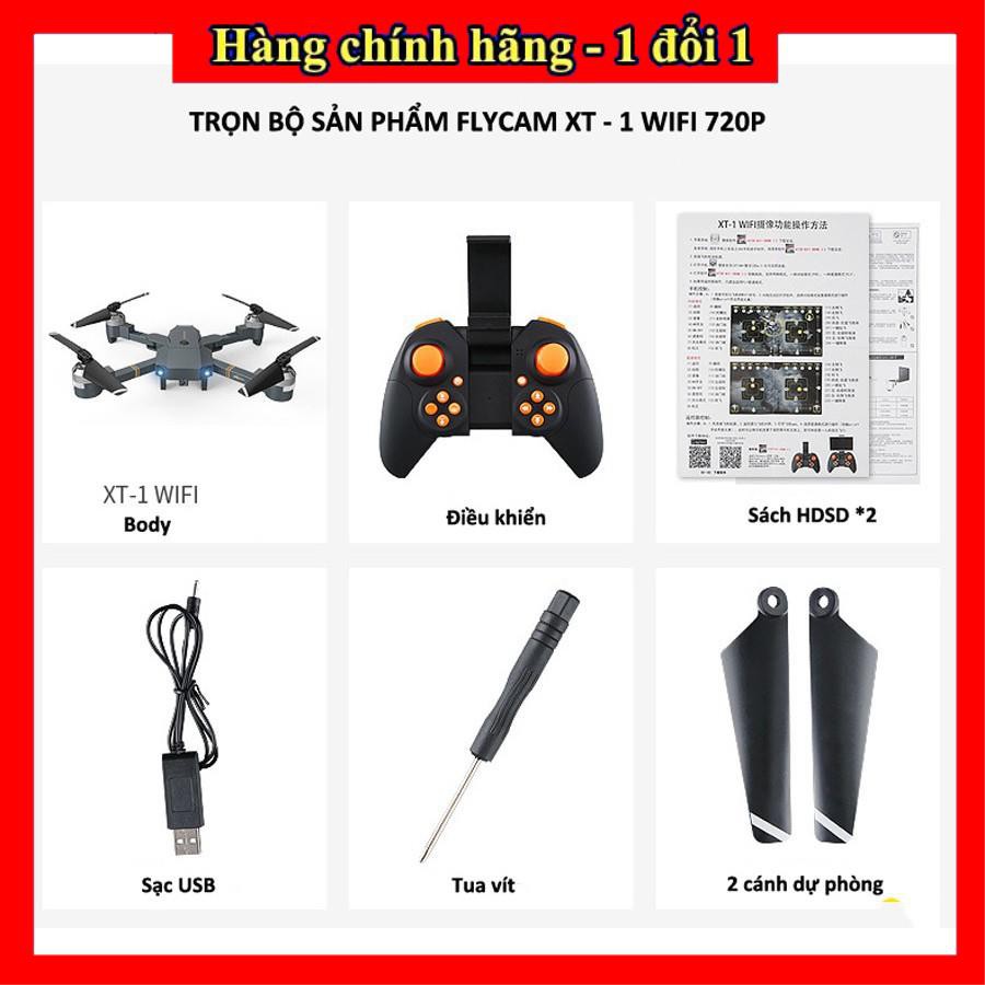 [Top sale] -  Flycam mini, Máy bay điều khiển từ xa XT-1 kết nối Wifi quay phim chụp ảnh Full HD 720P | BigBuy360 - bigbuy360.vn