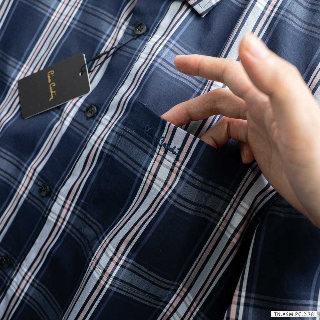 Áo Sơ mi Nam tay ngắn Pierre Cardin (Form Slim,Hàng VNXK,chất vải cotton dệt,thấm hút mồ hôi,thoáng mát) | BigBuy360 - bigbuy360.vn