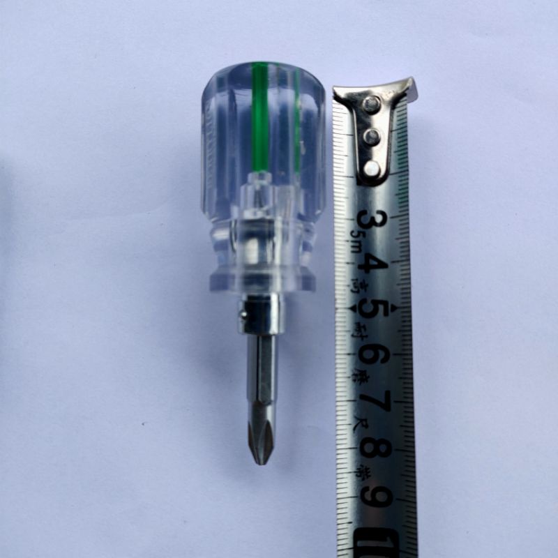 Tô vít, tua vít siêu lùn  Berrylion cao cấp 2 đầu ( 2 cạnh và 4 cạnh) dài 6cm làm bằng thép ko gỉ chịu lực tốt bền bỉ
