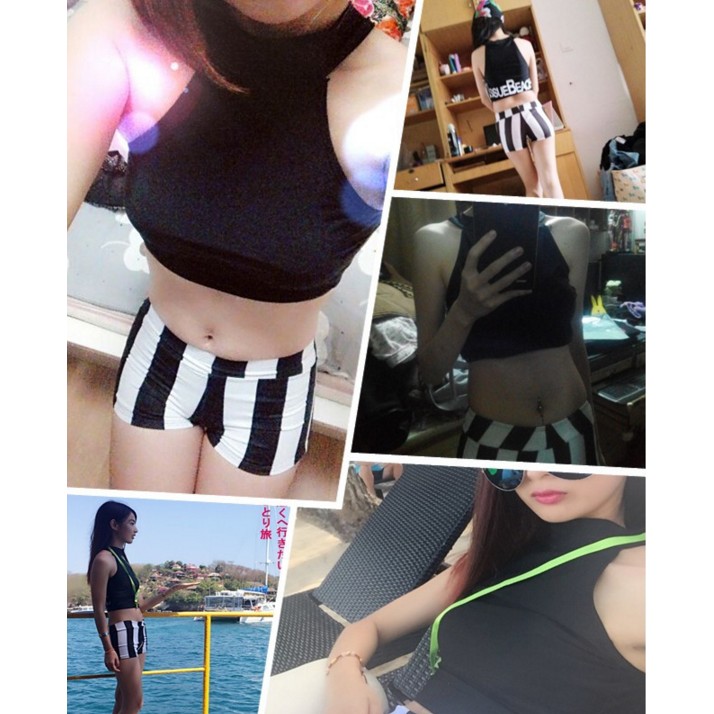 [ẢNH THẬT] Đồ bơi nữ, bộ đồ bơi áo croptop quần short BK-091i | BigBuy360 - bigbuy360.vn