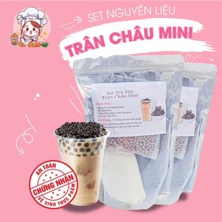 Trà Sữa Tự Pha Set Nguyên Liệu Trà Sữa Trân Châu Mini  (42 - 45ly) - NGUYÊN LIỆU BẾP MI NHON