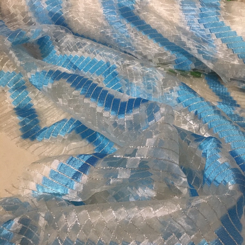 Vải voan kính ogara phồng trong suốt ép hoa khổ rộng 1,5m bán từ 1m của Vải rẻ HB shop