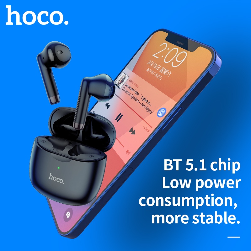 Tai nghe nhét tai HOCO. ES56 bluetooth không dây chống tiếng ồn kèm hộp sạc cao cấp 2022
