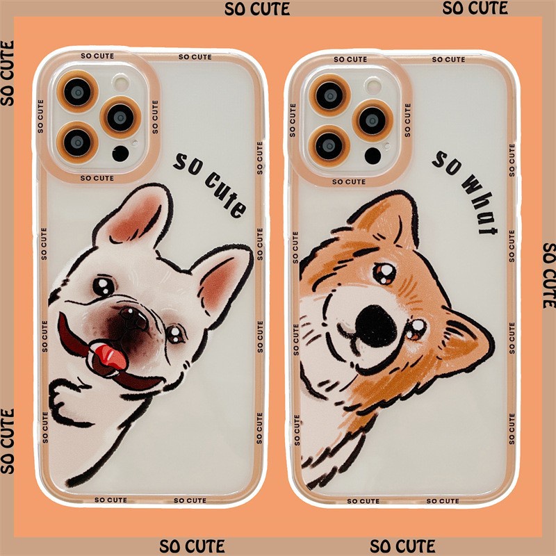 Ốp Điện Thoại Silicon Mềm Hình Cún Corgi Dễ Thương Cho IPhone 13 12 11 Pro Max XR 6s 7 8 Plus