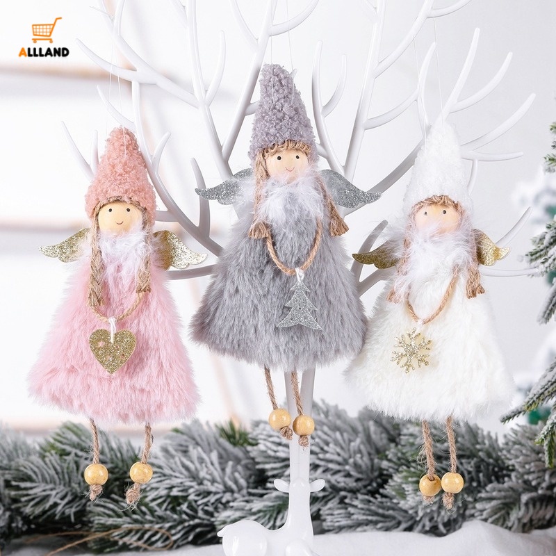 Búp bê thiên thần bằng lông nhung dễ thương xinh xắn trang trí cây thông giáng sinh