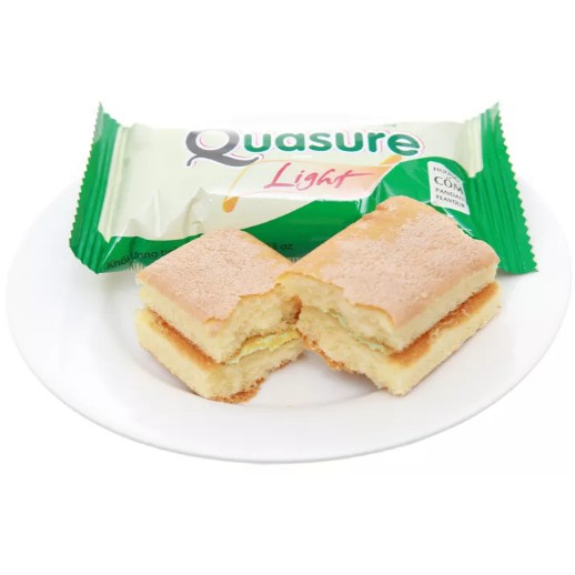 Bánh ăn kiêng không đường - Bánh Bông Lan Quasure Hương Cốm- hộp 126g
